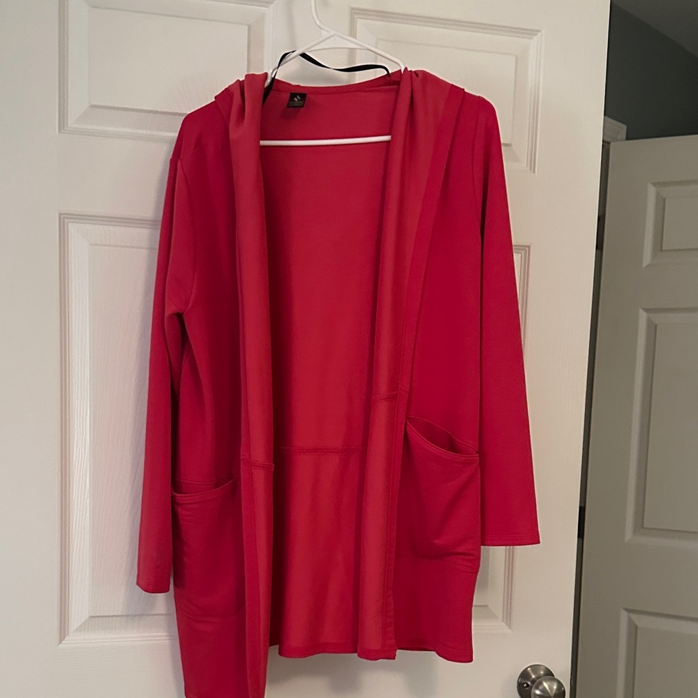 Skechers Women's Red Open-Front Hoodie